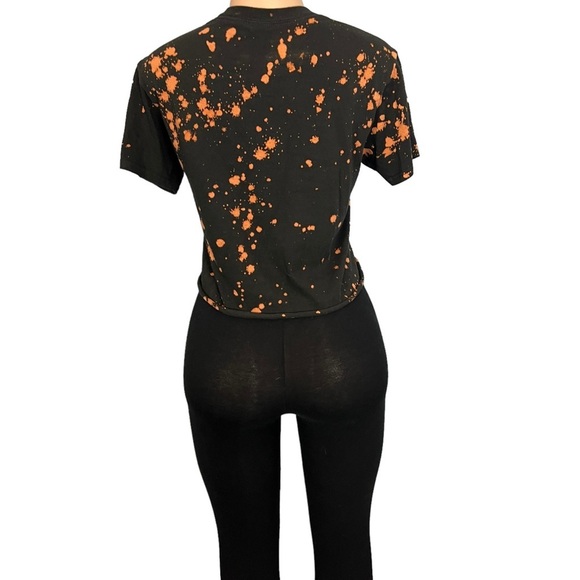 3/$30 🍂 Betty Boop Bettys Biker Born To Rule Motorcycle Cropped T Shirt - Picture 7 of 8